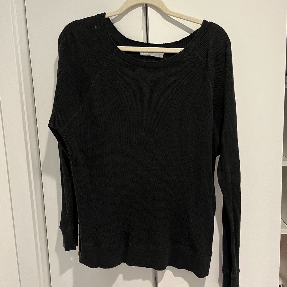 Vince Waffle Sweater Oversized